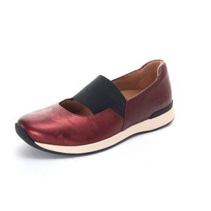 Vionic Cosmic Cadee camo slip on mary jane shoes wine womens sz us 7 eur 38